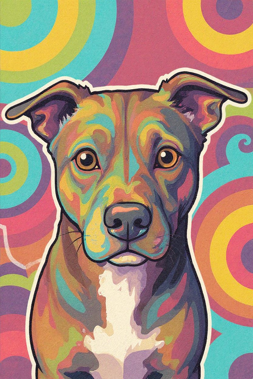 Pop Art 3 pet portrait