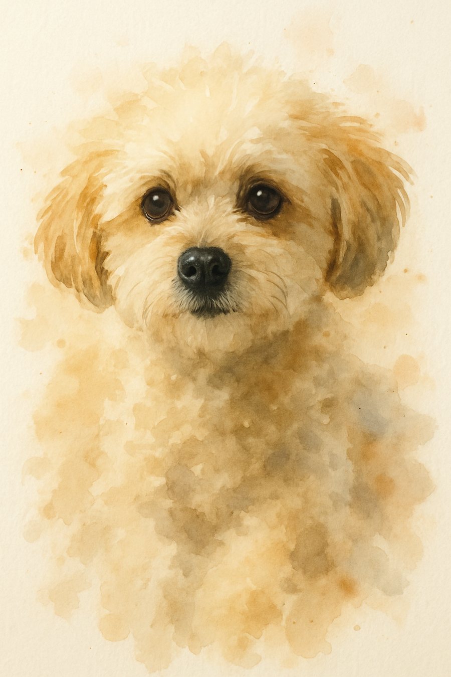 Watercolor pet portrait