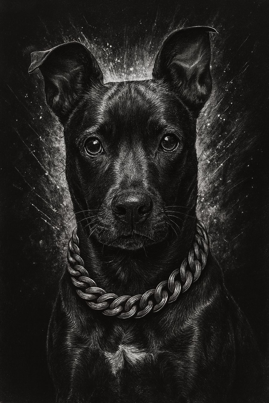 Urban Noir pet portrait