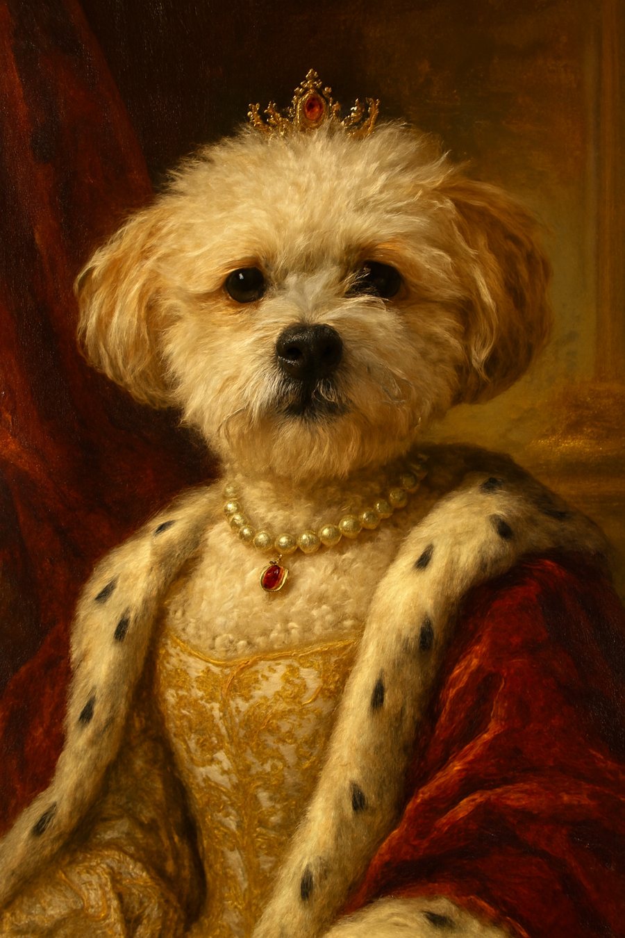 The Queen pet portrait